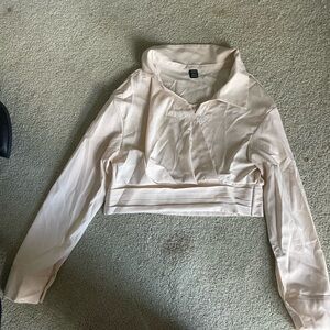 women’s cream blouse